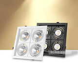 Super bright square dimmable led cob ceiling spotlight 40W/48W AC85-265V ceiling recessed light indoor lighting