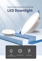 LED Downlight Recessed Light 10 Pcs/Lot 5W 10W 15W AC175-250V Led Spot Lamp For Supermarket Living Room Foyer Bar Counter