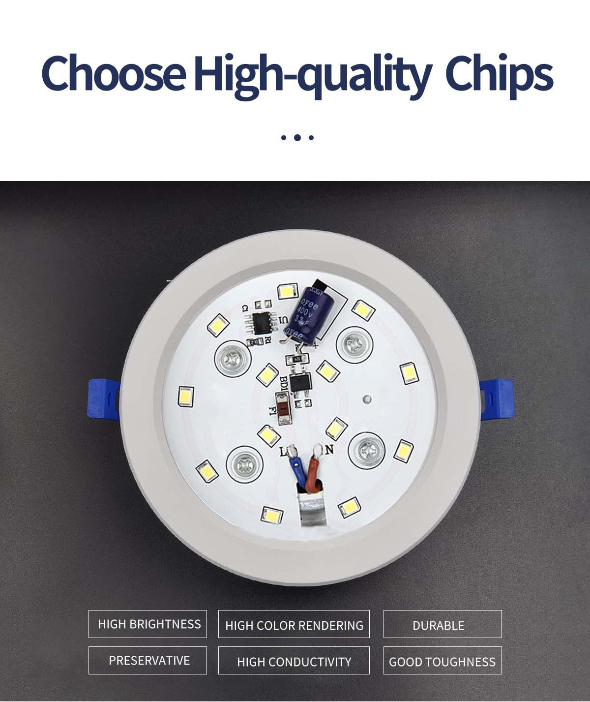 LED Downlight Recessed Light 10 Pcs/Lot 5W 10W 15W AC175-250V Led Spot Lamp For Supermarket Living Room Foyer Bar Counter