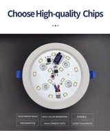 LED Downlight Recessed Light 10 Pcs/Lot 5W 10W 15W AC175-250V Led Spot Lamp For Supermarket Living Room Foyer Bar Counter