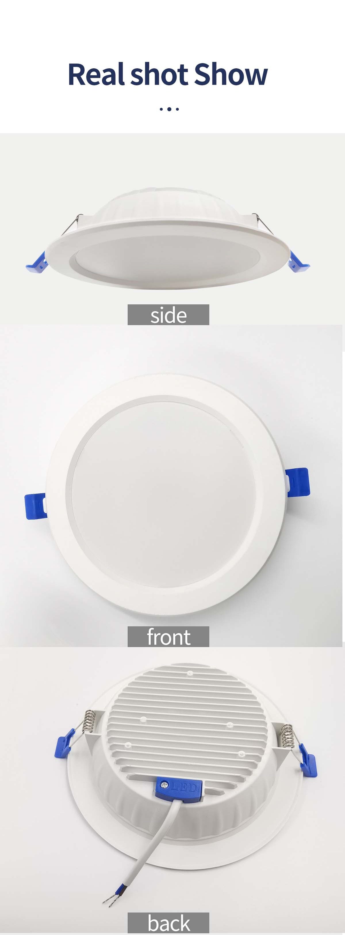 LED Downlight Recessed Light 10 Pcs/Lot 5W 10W 15W AC175-250V Led Spot Lamp For Supermarket Living Room Foyer Bar Counter