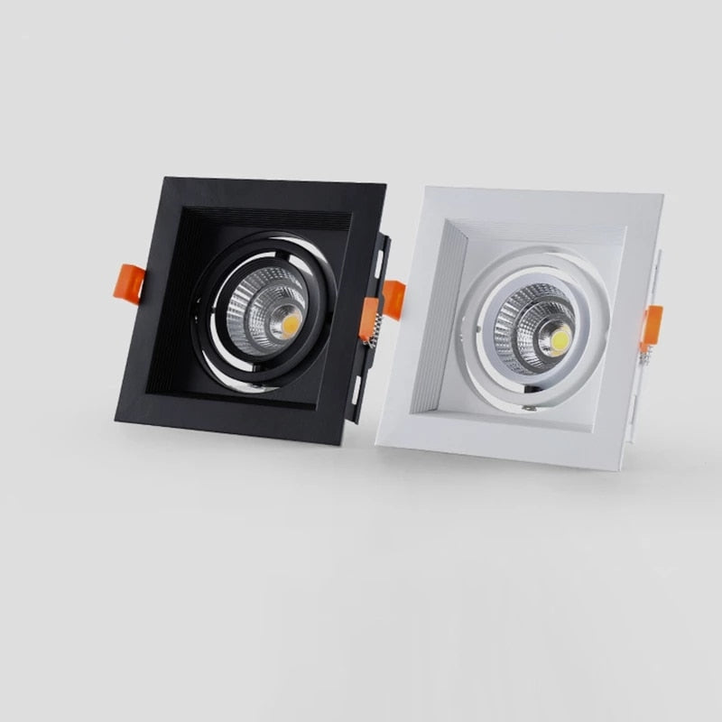 Square Recessed Dimmable COB LED Downlights 10W 20W 30W LED Ceiling Spot Lights AC85-265V LED Ceiling Lamps Indoor Lighting