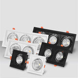 Square Recessed Dimmable COB LED Downlights 10W 20W 30W LED Ceiling Spot Lights AC85-265V LED Ceiling Lamps Indoor Lighting
