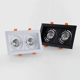 Square Recessed Dimmable COB LED Downlights 10W 20W 30W LED Ceiling Spot Lights AC85-265V LED Ceiling Lamps Indoor Lighting