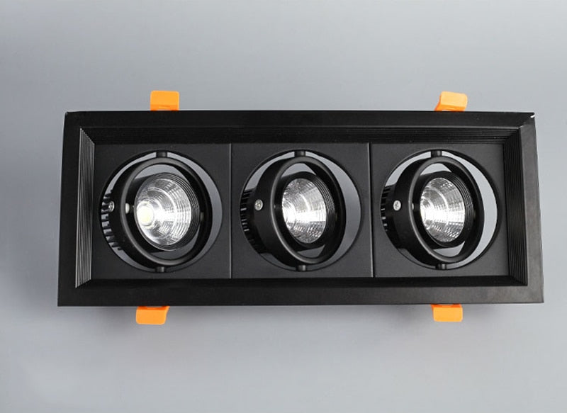 Square Recessed Dimmable COB LED Downlights 10W 20W 30W LED Ceiling Spot Lights AC85-265V LED Ceiling Lamps Indoor Lighting