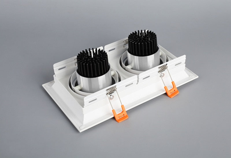 Square Recessed Dimmable COB LED Downlights 10W 20W 30W LED Ceiling Spot Lights AC85-265V LED Ceiling Lamps Indoor Lighting