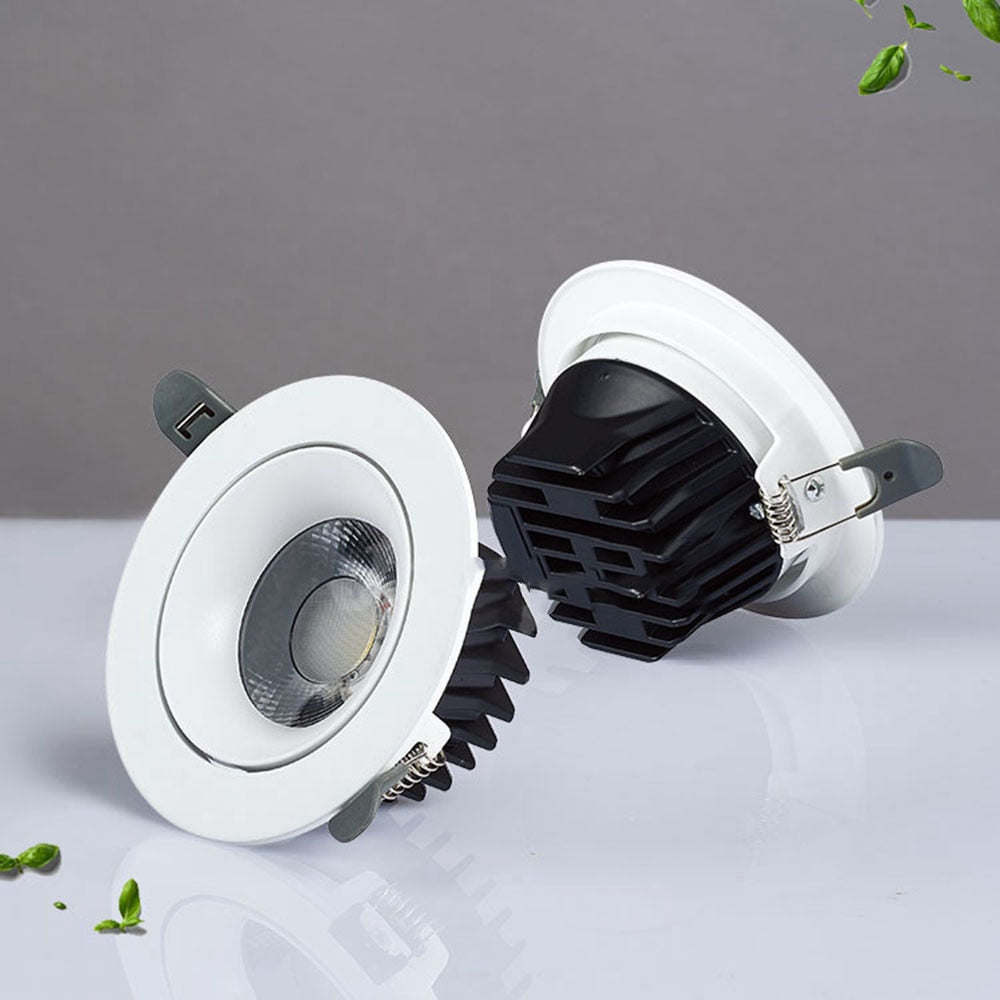 Recessed LED Downlight 5W 10W 15W 20W Adjustable 4pcs Spot LED Ceiling Down Light 90-260V Dimmable LED Spotlight