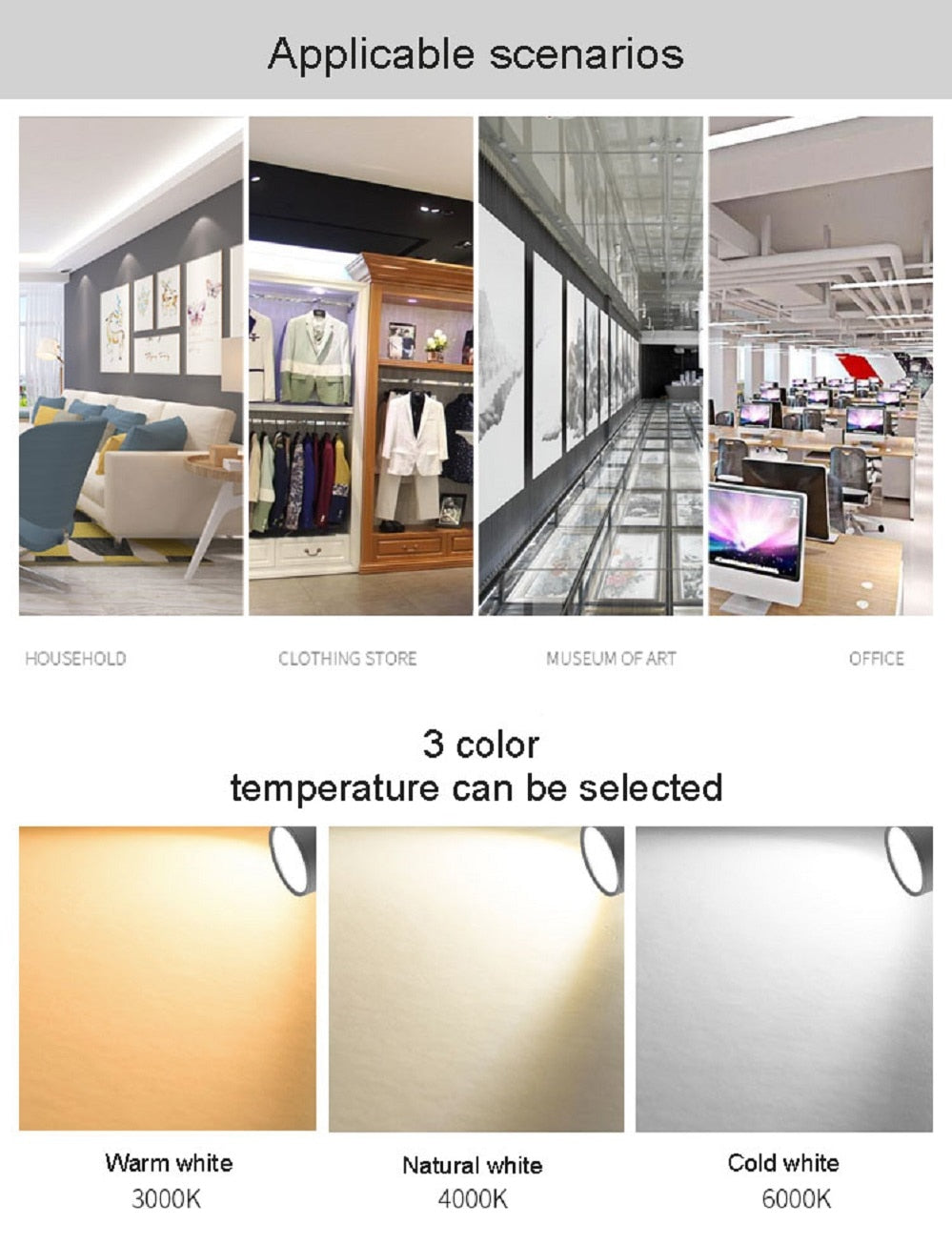 Large Spot light Downlight Home Decoration Downlights 10W 15W Spotlight Kitchen Balcony Corridor Bathroom Lighting fixtures