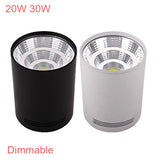 Surface Mounted LED Downlights 20W 30W LED Ceiling Down Lamp Kitchen Bathroom Dimmable LED COB Downlights 3000K/4000K/6000K