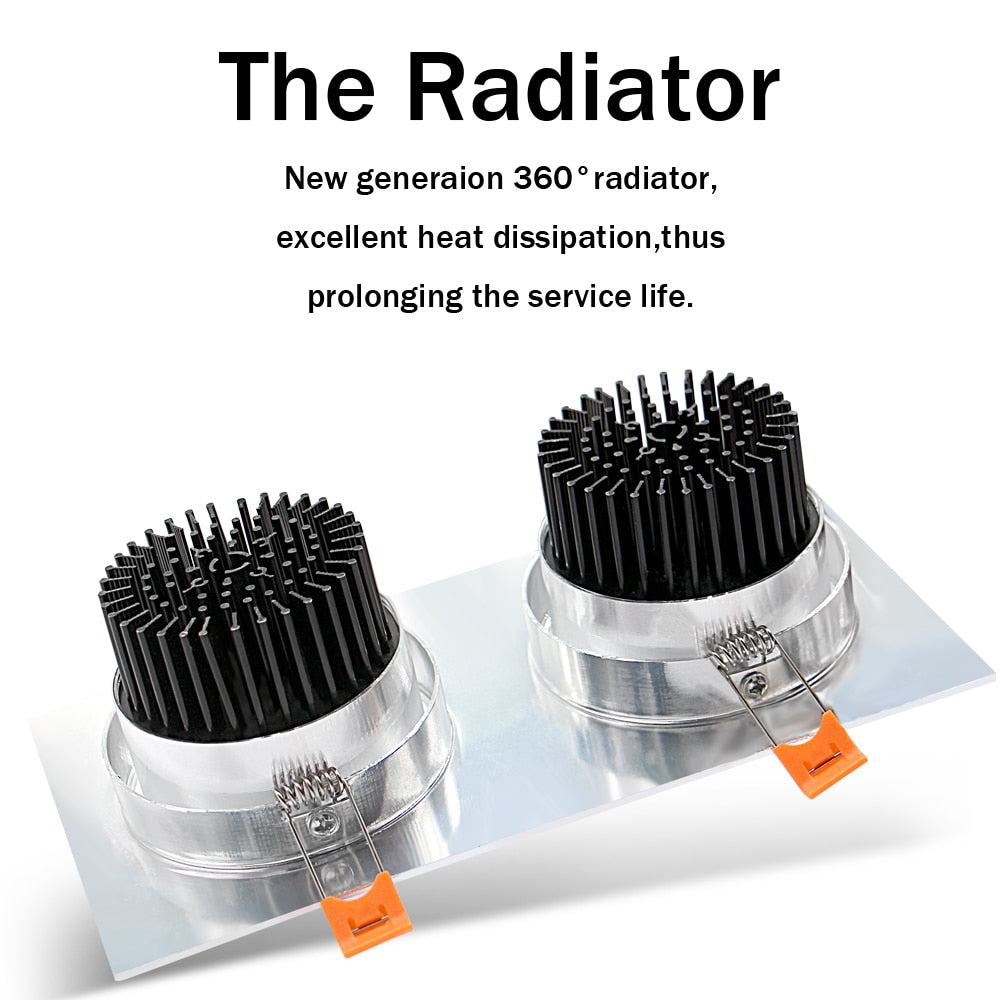 LED Ceiling Spot Light 14W 18W 24W 30W Recessed Ceiling Downlight Lamp Dimmable led bulb AC85-265V Indoor Lightings