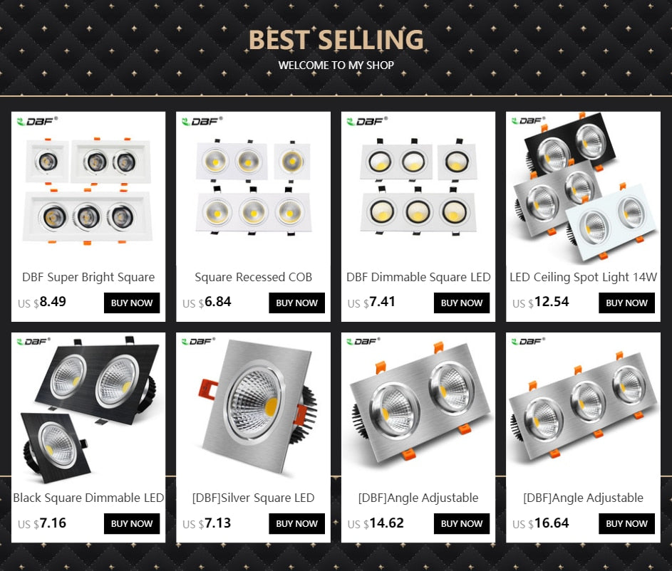 LED Ceiling Spot Light 14W 18W 24W 30W Recessed Ceiling Downlight Lamp Dimmable led bulb AC85-265V Indoor Lightings