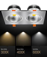 LED Ceiling Spot Light 14W 18W 24W 30W Recessed Ceiling Downlight Lamp Dimmable led bulb AC85-265V Indoor Lightings