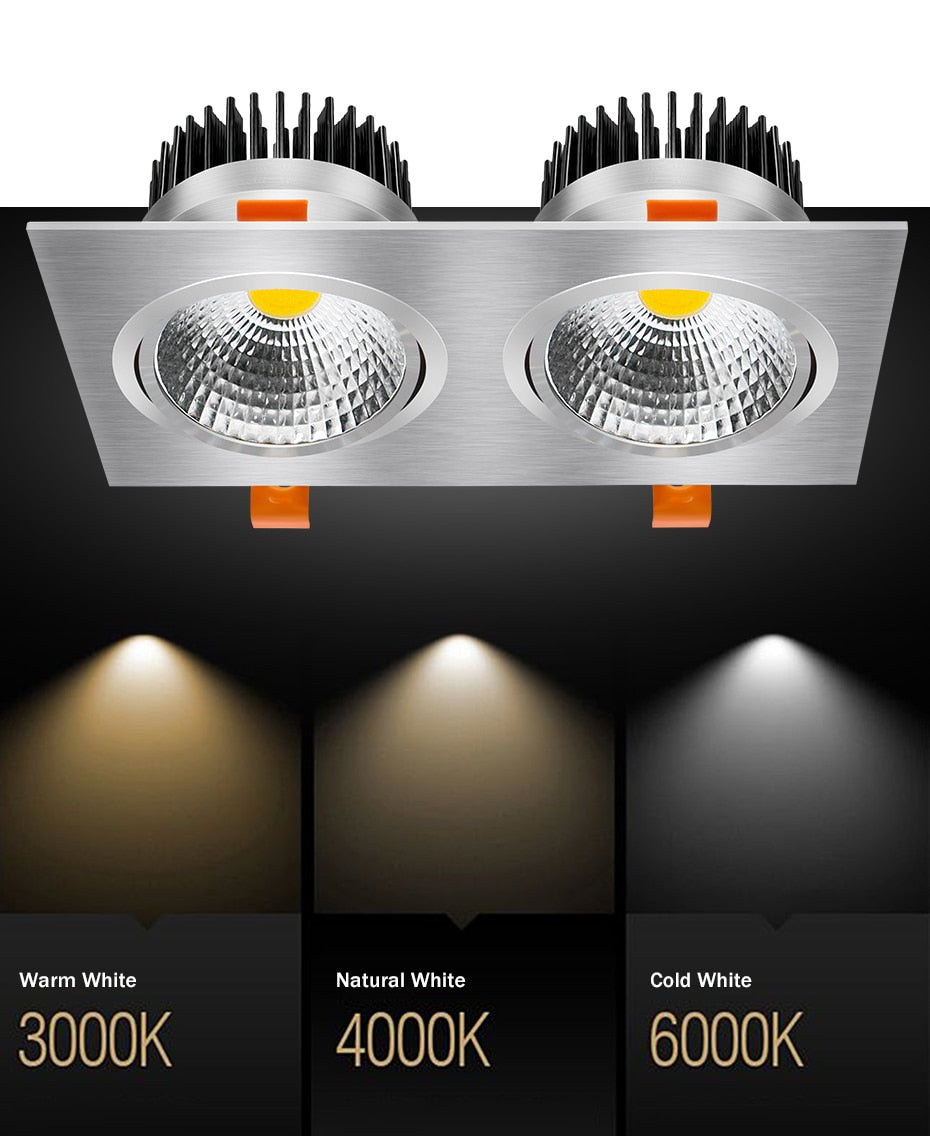 LED Ceiling Spot Light 14W 18W 24W 30W Recessed Ceiling Downlight Lamp Dimmable led bulb AC85-265V Indoor Lightings