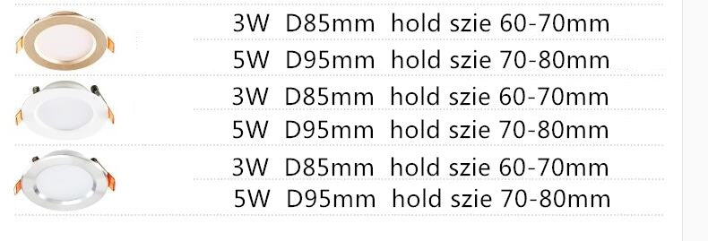 led panel lighting 4pcs/lot 3w/5W ceiling lamp dimmable Downlight with driver SMD 5730 Warm /Cool white,indoor lighting