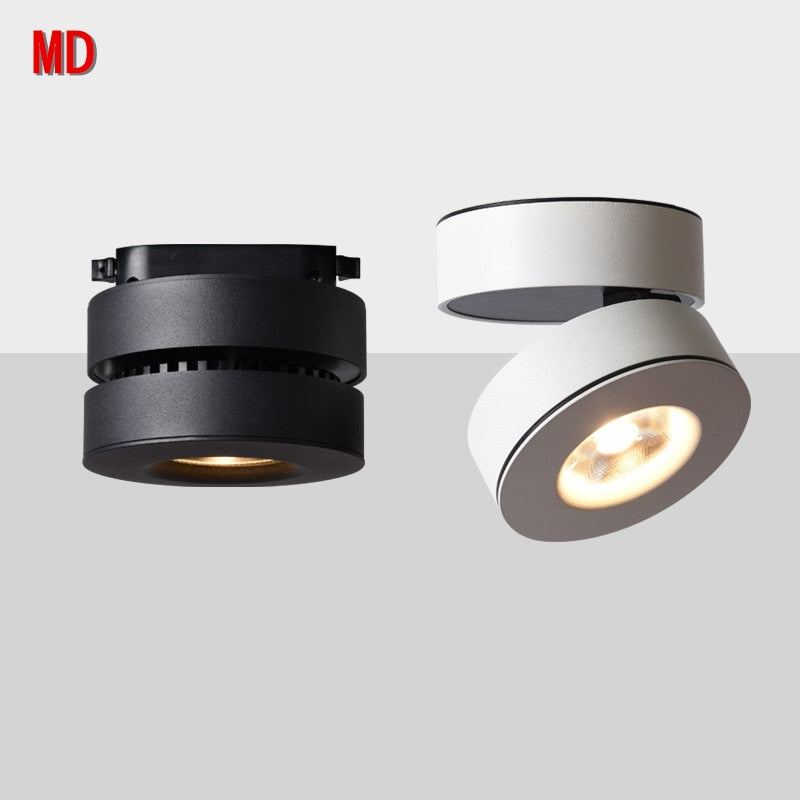 High quality Dimmable Surface Mounted LED Downlights 10W 12W COB LED Ceiling Lamp Spot Lights AC110-220V LED Lamp Indoor Lighting