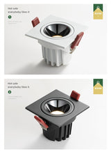 LED Downlight Dimmable 7W 12W Square/Round Recessed Lamp AC220V 230V NO Glare Recessed LED Lamp Spot Light for Indoor Lightings