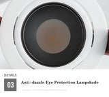 LED Downlight Dimmable 7W 12W Square/Round Recessed Lamp AC220V 230V NO Glare Recessed LED Lamp Spot Light for Indoor Lightings