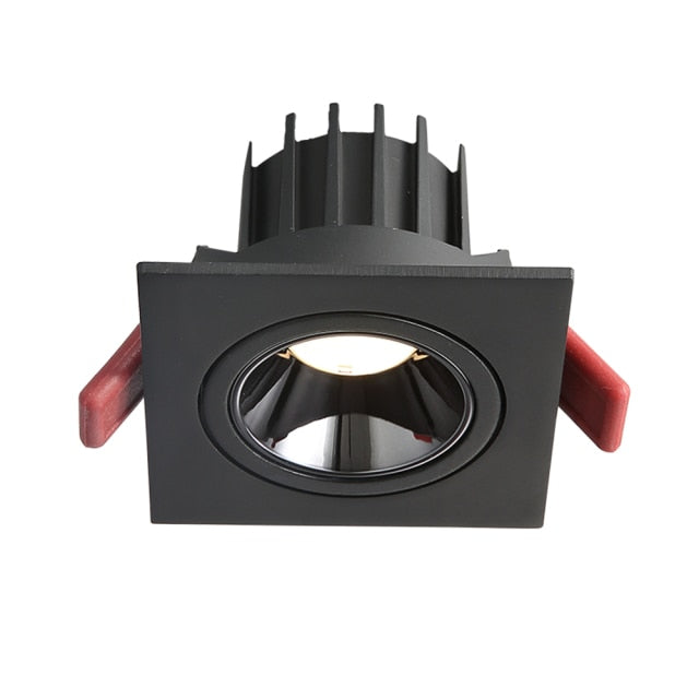 LED Downlight Dimmable 7W 12W Square/Round Recessed Lamp AC220V 230V NO Glare Recessed LED Lamp Spot Light for Indoor Lightings