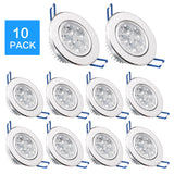LED Spot LED Downlight Dimmable Bright 10 pack/lots epacket 7-25 Day Recessed decoration Ceiling Lamp 110V 220V AC85-265V