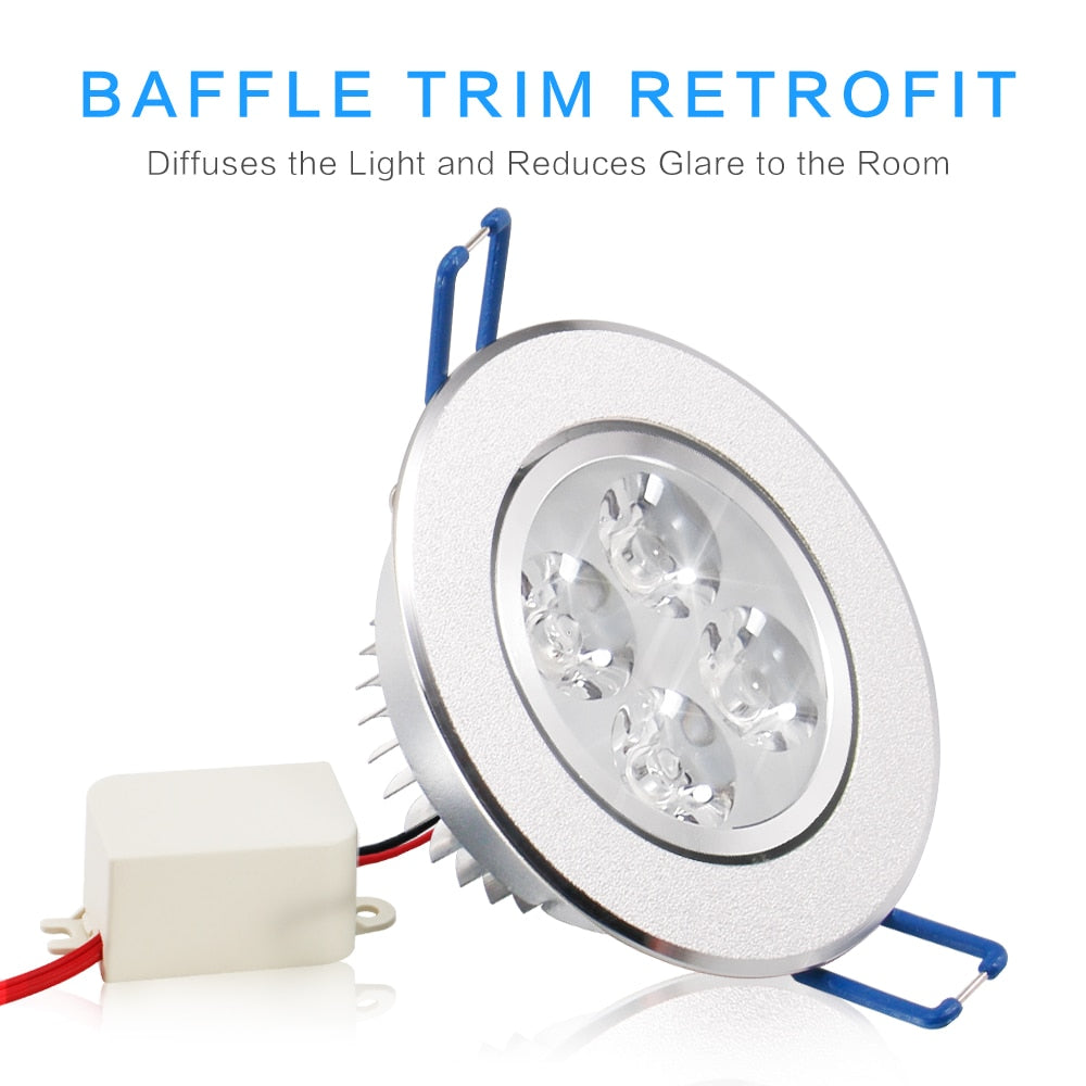 LED Spot LED Downlight Dimmable Bright 10 pack/lots epacket 7-25 Day Recessed decoration Ceiling Lamp 110V 220V AC85-265V