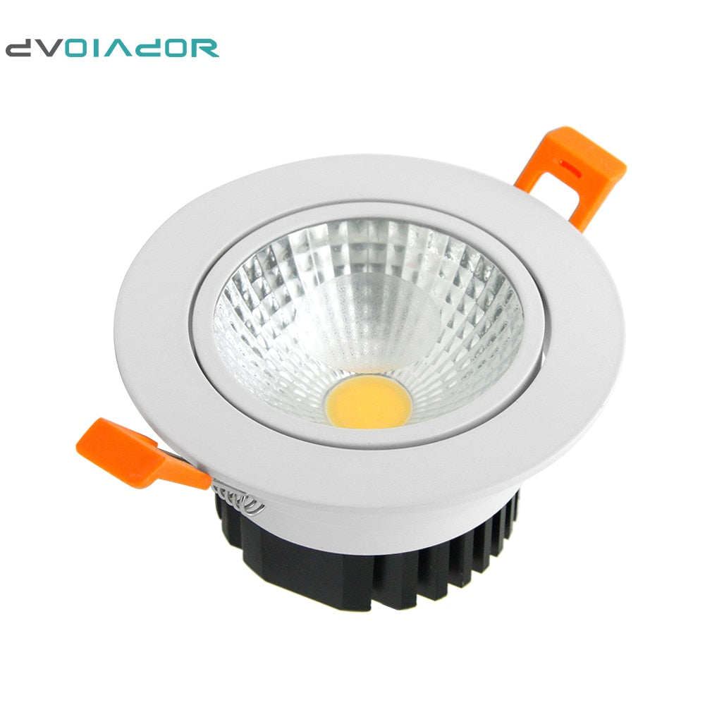 Dimmable led downlight COB 6W 9W 12W 15W 110v 220v Spot LED DownLights Ceiling Recessed Downlights Warm White/Nature White/Whie