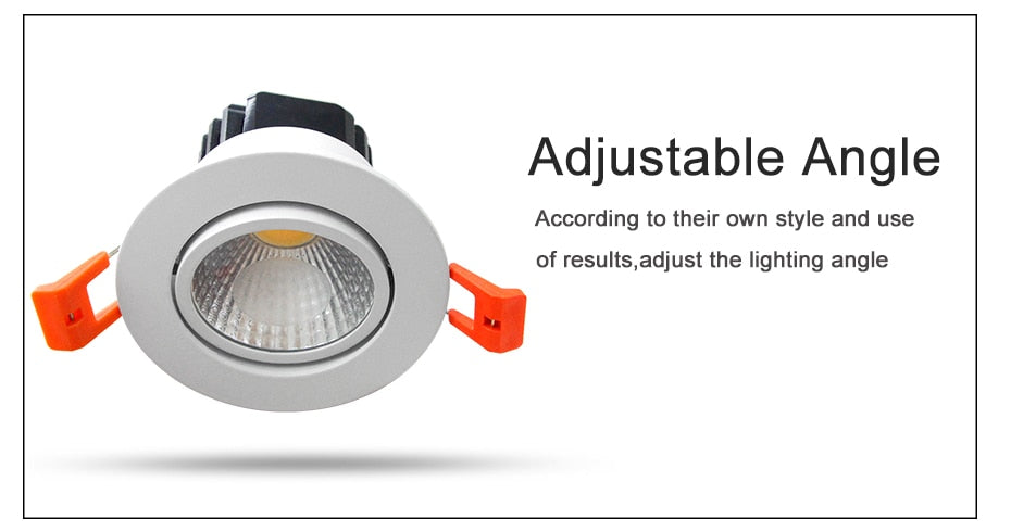 Dimmable led downlight COB 6W 9W 12W 15W 110v 220v Spot LED DownLights Ceiling Recessed Downlights Warm White/Nature White/Whie