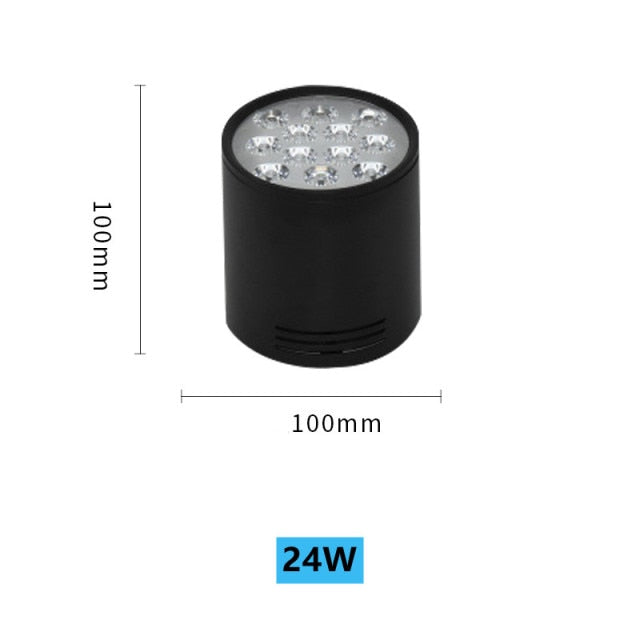 High-Power LED Downlight 36W 30W Dimmable 110V 220V Surface Mounted Ceiling Light 14W 24W Spot Lamp 18W For Indoor Lighting