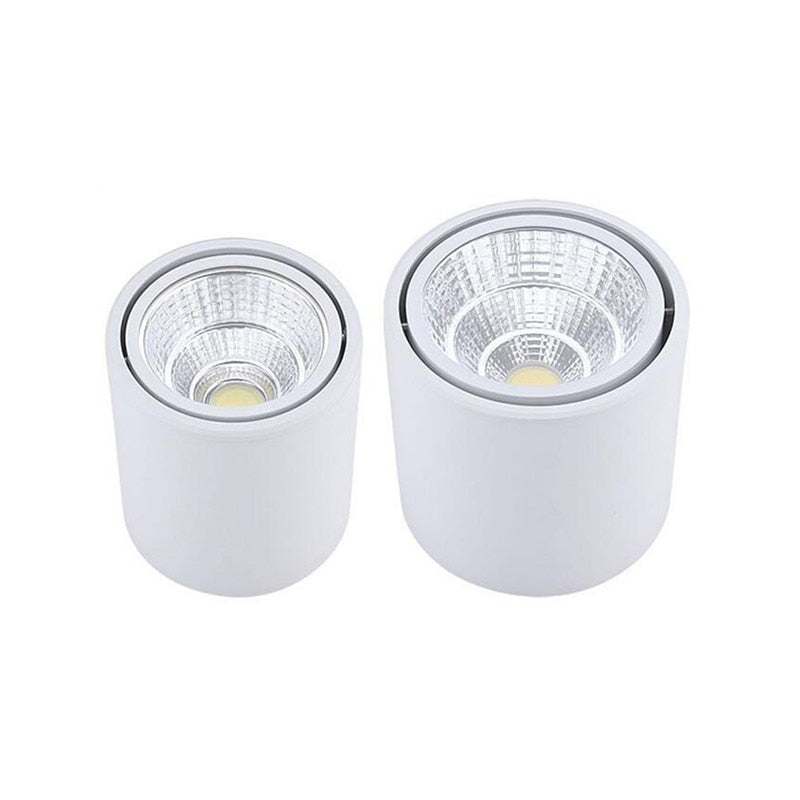 Dimmable Surface Mounted Rotating LED Downlights 5W/7W/10W/15W/20W Epistar Chip COB Ceiling Spot Light AC85~265V Background Lamp