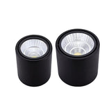 Dimmable Surface Mounted Rotating LED Downlights 5W/7W/10W/15W/20W Epistar Chip COB Ceiling Spot Light AC85~265V Background Lamp