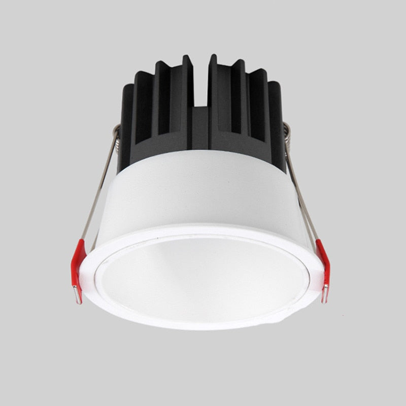 Dimmable Recessed Anti Glare COB LED Downlights 7W/9W/12W/15W LED Ceiling Spot Lights AC85~265V Background Lamps Indoor Lighting