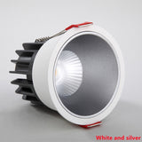 Dimmable Recessed Anti Glare COB LED Downlights 7W/9W/12W/15W LED Ceiling Spot Lights AC85~265V Background Lamps Indoor Lighting