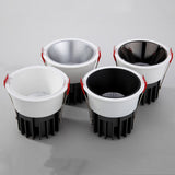 Dimmable Recessed Anti Glare COB LED Downlights 7W/9W/12W/15W LED Ceiling Spot Lights AC85~265V Background Lamps Indoor Lighting