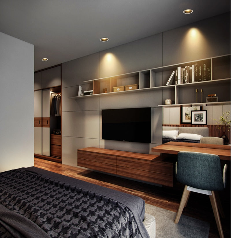 Dimmable Recessed Anti Glare COB LED Downlights 7W/9W/12W/15W LED Ceiling Spot Lights AC85~265V Background Lamps Indoor Lighting