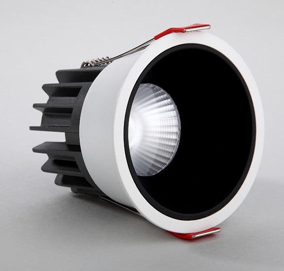 Dimmable Recessed Anti Glare COB LED Downlights 7W/9W/12W/15W LED Ceiling Spot Lights AC85~265V Background Lamps Indoor Lighting