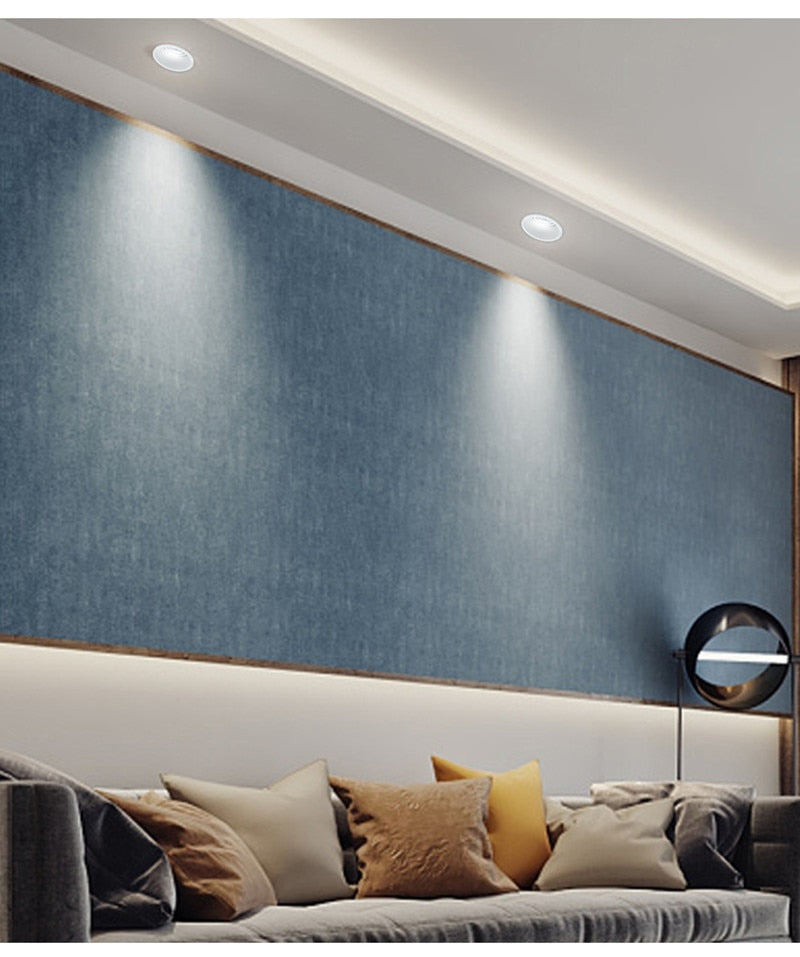 Dimmable LED Recessed AC85-265V Downlight 7W 12W 20W 25W COB Spot light Color 3000K 4000K 6000K For Indoor Ceiling Lamp