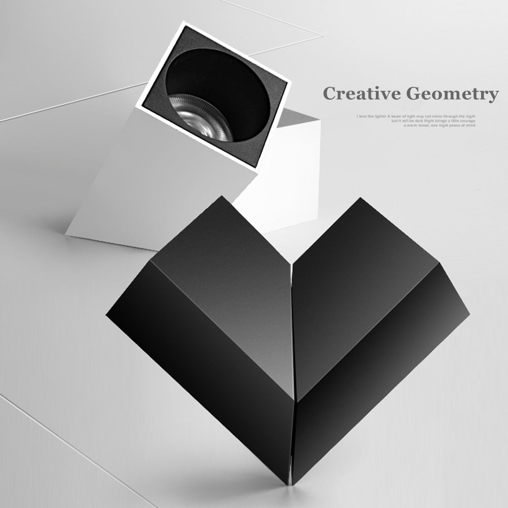 DBF 360 Angle Adjustable LED Ceiling Spot Light Home Clothing Store Window Living room 10W 12W 15W Ceiling Mounted Downlights