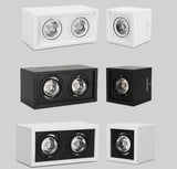 Super Brightness AC 85-230V Square Surface Mounted LED COB Dimmable Downlights 10W 15W 2X10W 2X15W LED Ceiling Lamp Spot Light