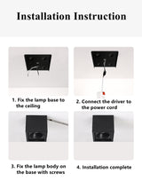 Super Brightness AC 85-230V Square Surface Mounted LED COB Dimmable Downlights 10W 15W 2X10W 2X15W LED Ceiling Lamp Spot Light