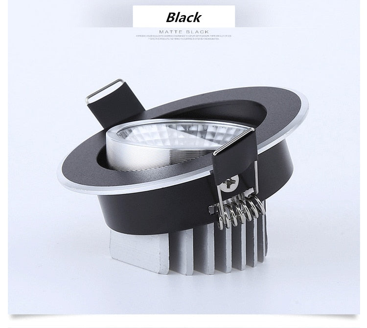 2018 Super Bright COB LED Spot Lights Dimmable 3w 5w 7w 12w Led downlight light Indoor Lighting recessed Light