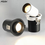 Retractable Rotating Dimmable Recessed COB LED Downlights 9W 12W 15W 24W 30W AC85-265V LED Ceiling Spot Lights Indoor Lighting