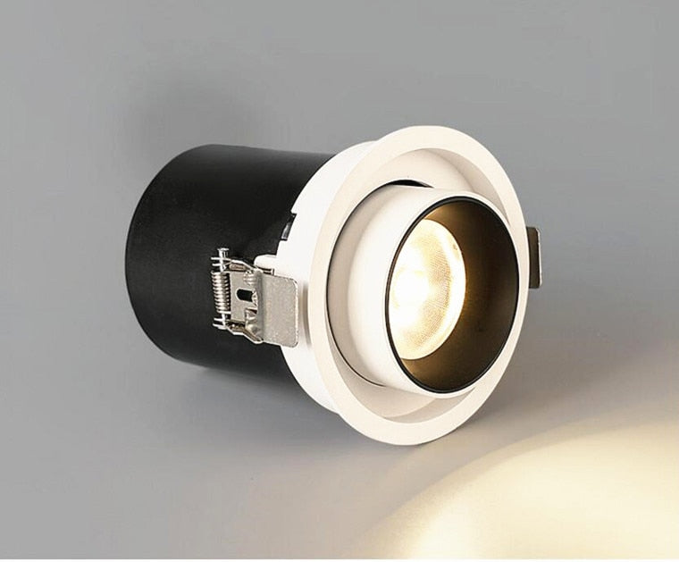 Retractable Rotating Dimmable Recessed COB LED Downlights 9W 12W 15W 24W 30W AC85-265V LED Ceiling Spot Lights Indoor Lighting