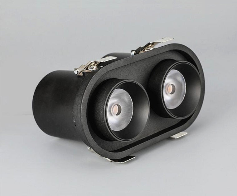 Retractable Rotating Dimmable Recessed COB LED Downlights 9W 12W 15W 24W 30W AC85-265V LED Ceiling Spot Lights Indoor Lighting