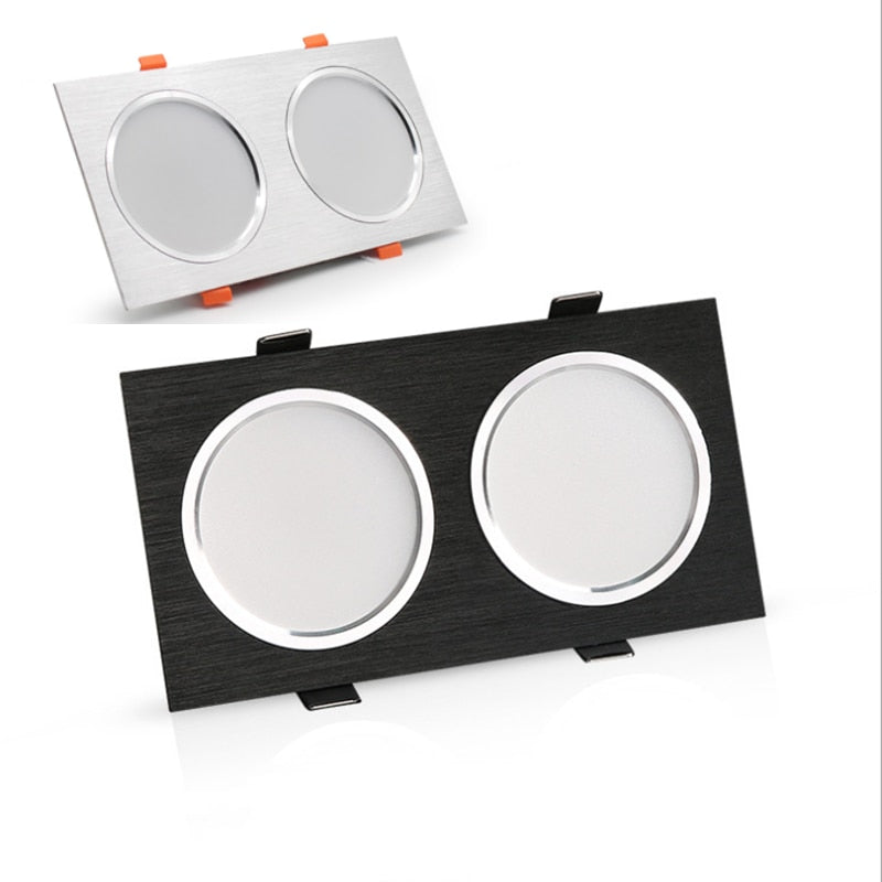 Dimmable LED Downlights 12W 16W 20W AC85-265V Square LED Ceiling Lamp Down Light for Kitchen Home Indoor Lighting