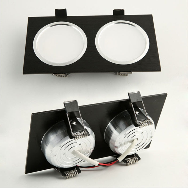 Dimmable LED Downlights 12W 16W 20W AC85-265V Square LED Ceiling Lamp Down Light for Kitchen Home Indoor Lighting