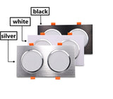 Dimmable LED Downlights 12W 16W 20W AC85-265V Square LED Ceiling Lamp Down Light for Kitchen Home Indoor Lighting