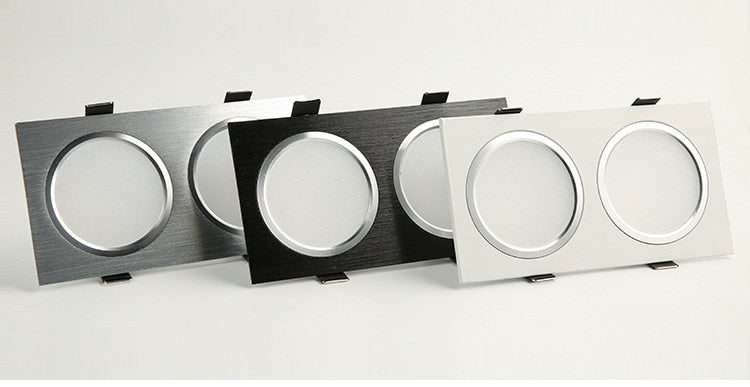 Dimmable LED Downlights 12W 16W 20W AC85-265V Square LED Ceiling Lamp Down Light for Kitchen Home Indoor Lighting