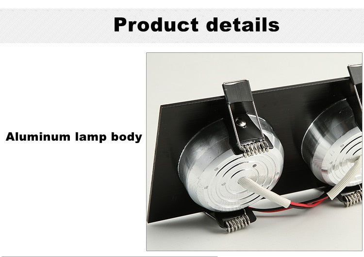 Dimmable LED Downlights 12W 16W 20W AC85-265V Square LED Ceiling Lamp Down Light for Kitchen Home Indoor Lighting