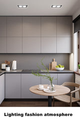 Dimmable LED Downlights 12W 16W 20W AC85-265V Square LED Ceiling Lamp Down Light for Kitchen Home Indoor Lighting