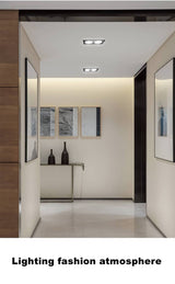 Dimmable LED Downlights 12W 16W 20W AC85-265V Square LED Ceiling Lamp Down Light for Kitchen Home Indoor Lighting