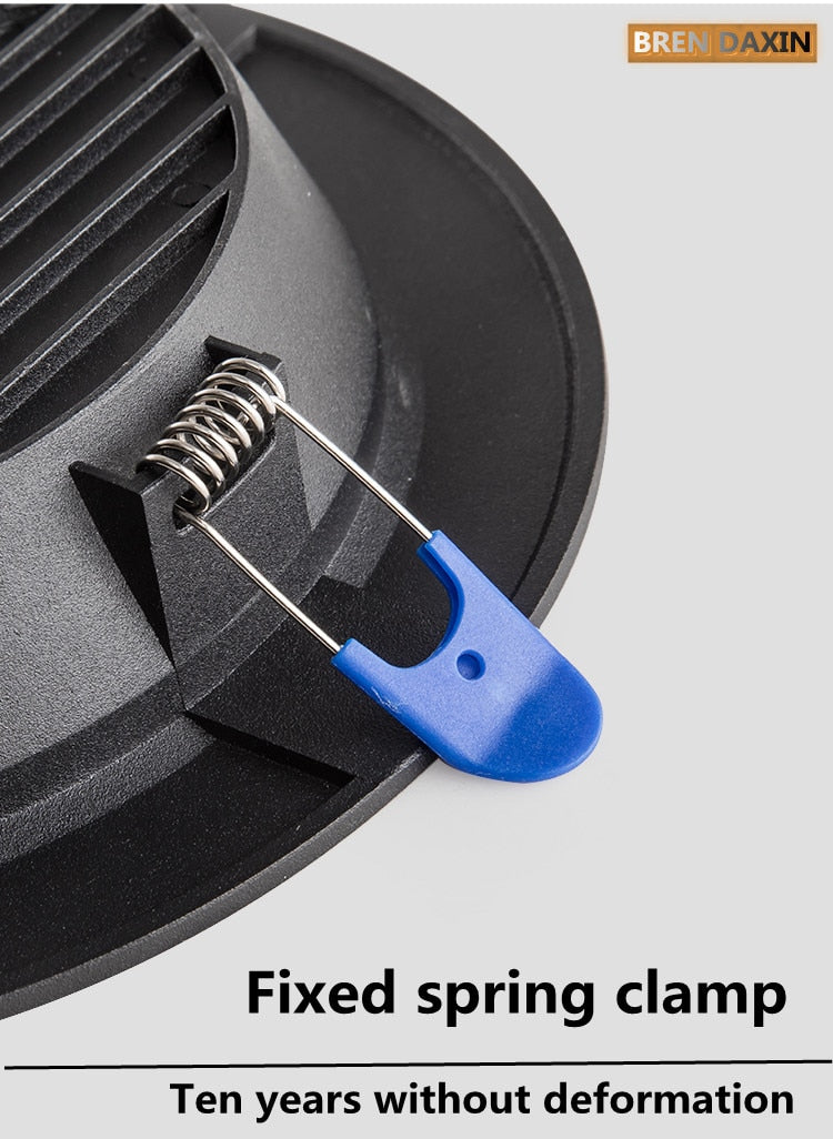 AC220V Round LED Downlight Embedded Daylight Spotlight 5W 9W 12W 18W Living Room Access Suitable for all kinds of occasions